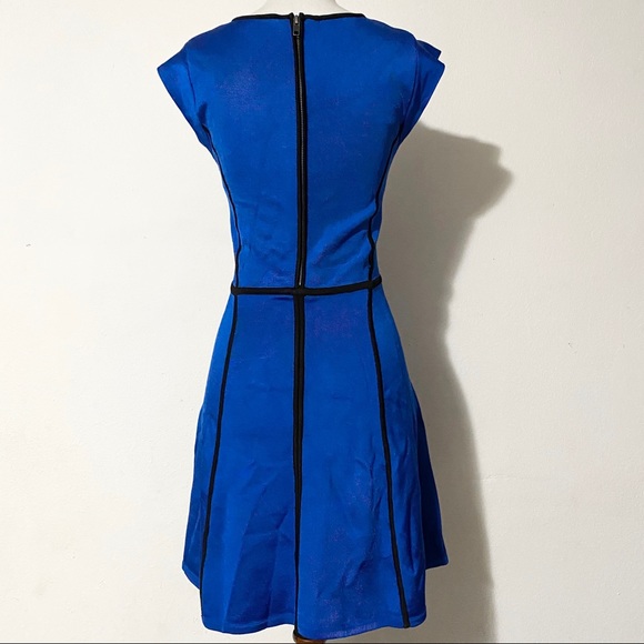 FRENCH CONNECTION Black And Blue Dress - Picture 2 of 9